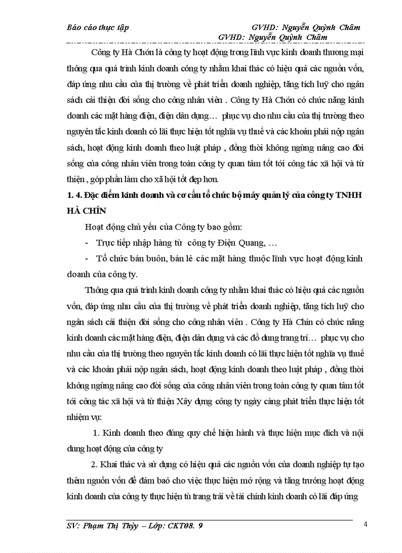 image for page Hoàn thiện kế toán bán hàng và xác định kết quả kinh doanh tại công ty TNHH HÀ CHÍN