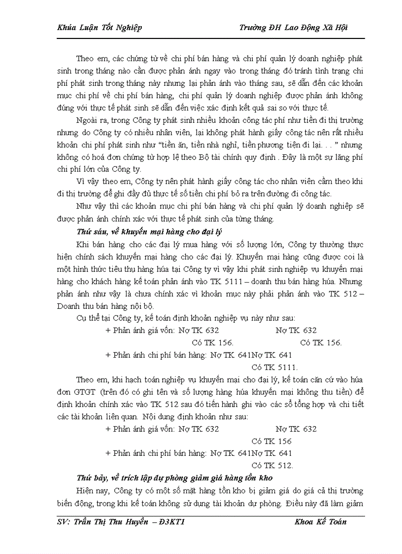 image for page Hoàn thiện kế toán tiêu thụ và xác định kết quả tiêu thụ hàng hóa tại Công ty TNHH TM Hương Thủy