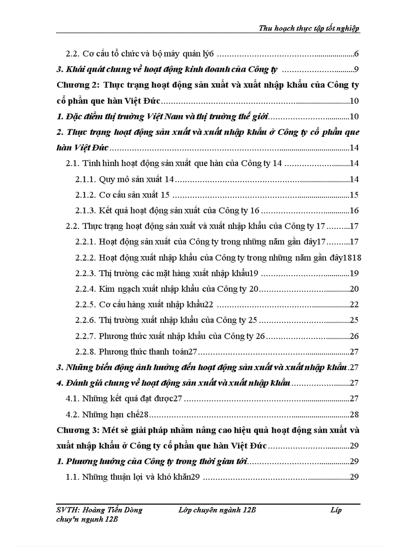 image for page Hoạt động sản xuất và xuất nhập khẩu của Công ty cổ phần que hàn điện Việt Đức (ViWelCo), thực trạng và giải pháp.