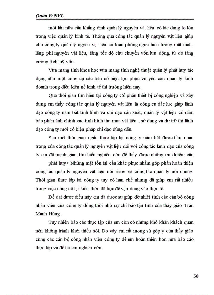 image for page Công tác quản lý nguyên vật liệu tại công ty Cổ phần thiết bị công nghiệp và xây dựng