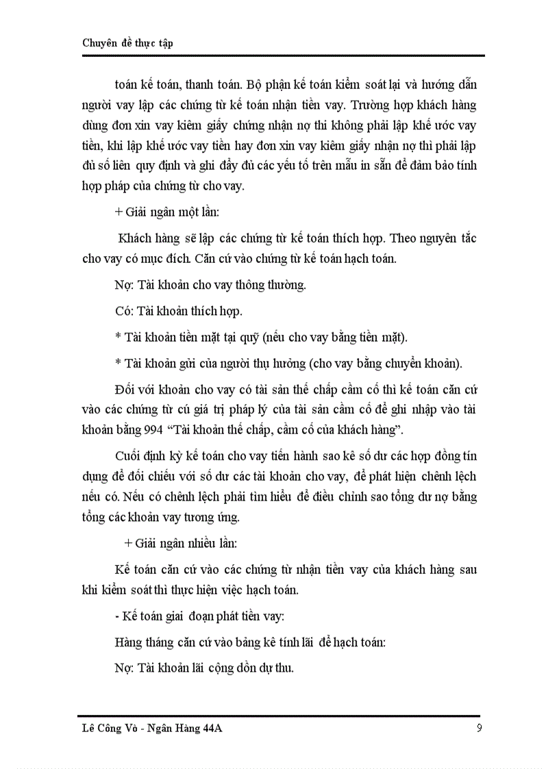 image for page Hoàn thiện công tác kế toán cho vay tại chi nhánh NHNo & PTNT thị xã Bắc Ninh