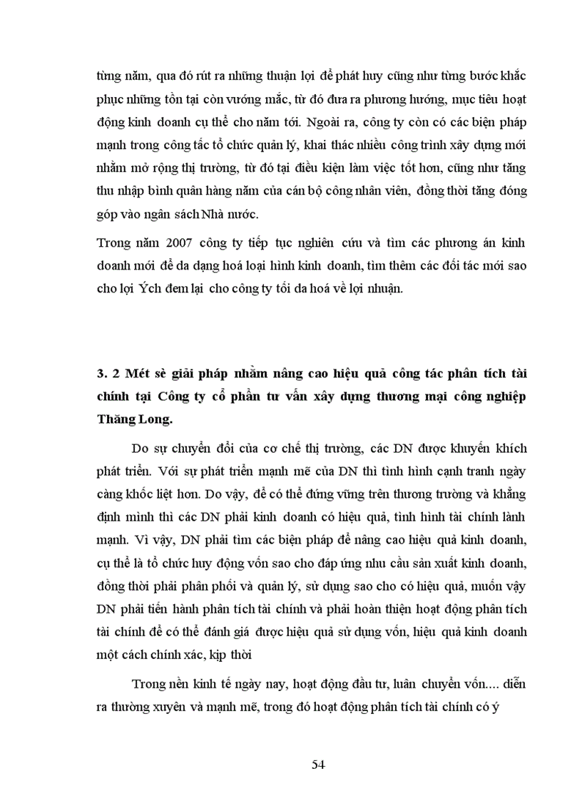 image for page Hoàn thiện công tác phân tích tài chính doanh nghiệp tại Công ty cổ phần tư vấn xây dựng thương mại công nghiệp Thăng Long