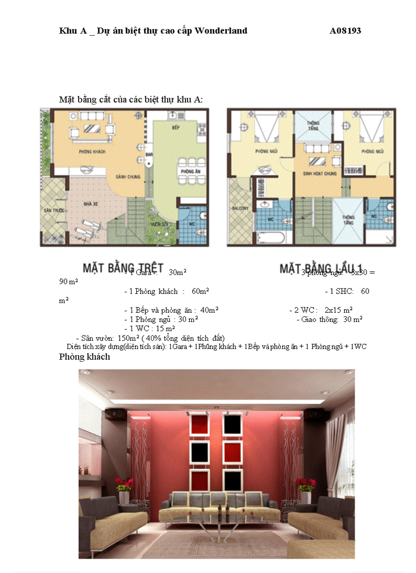 image for page Khu A _Dự án biệt thự cao cấp Wonderland A