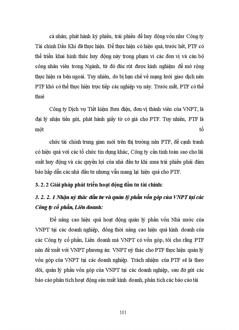 image for page Phát triển hoạt động đầu tư tài chính tại Công ty Tài chính Bưu Điện