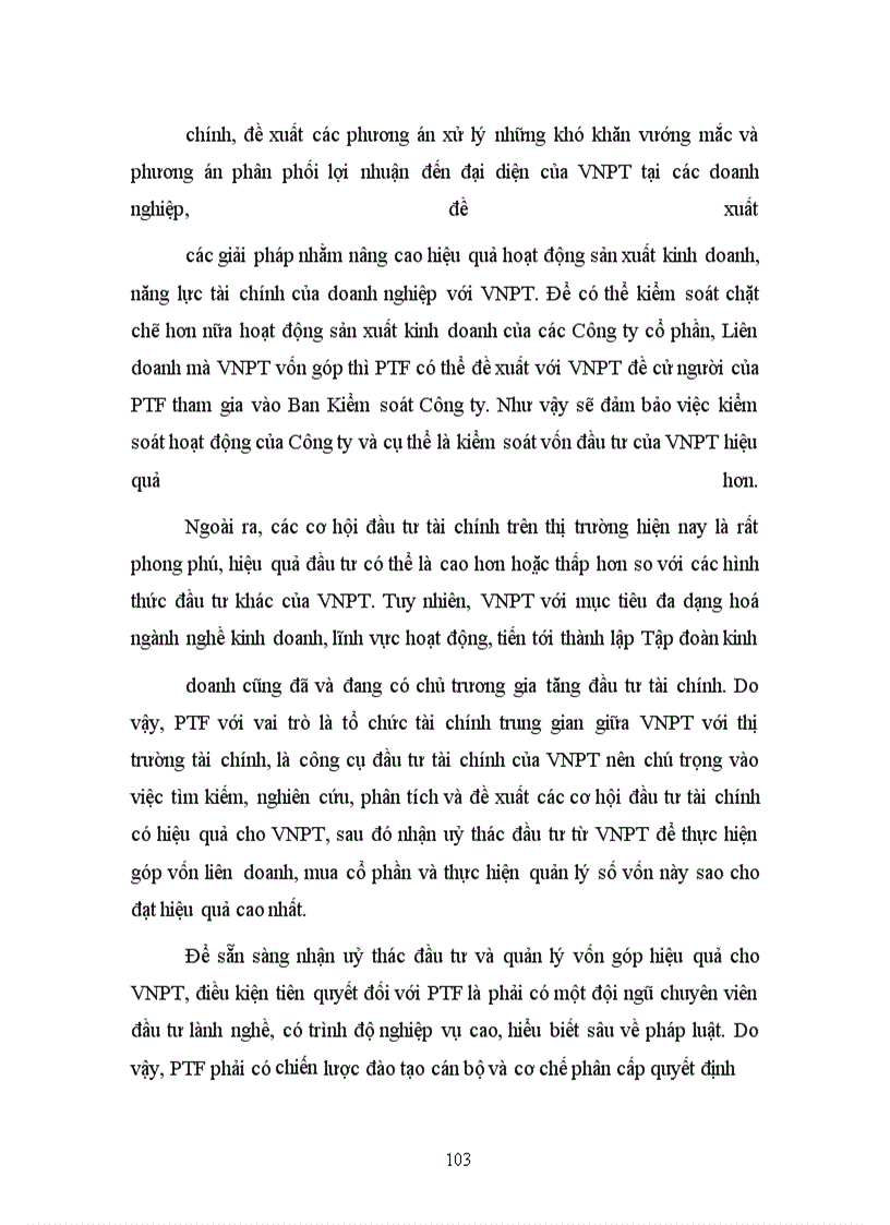 image for page Phát triển hoạt động đầu tư tài chính tại Công ty Tài chính Bưu Điện