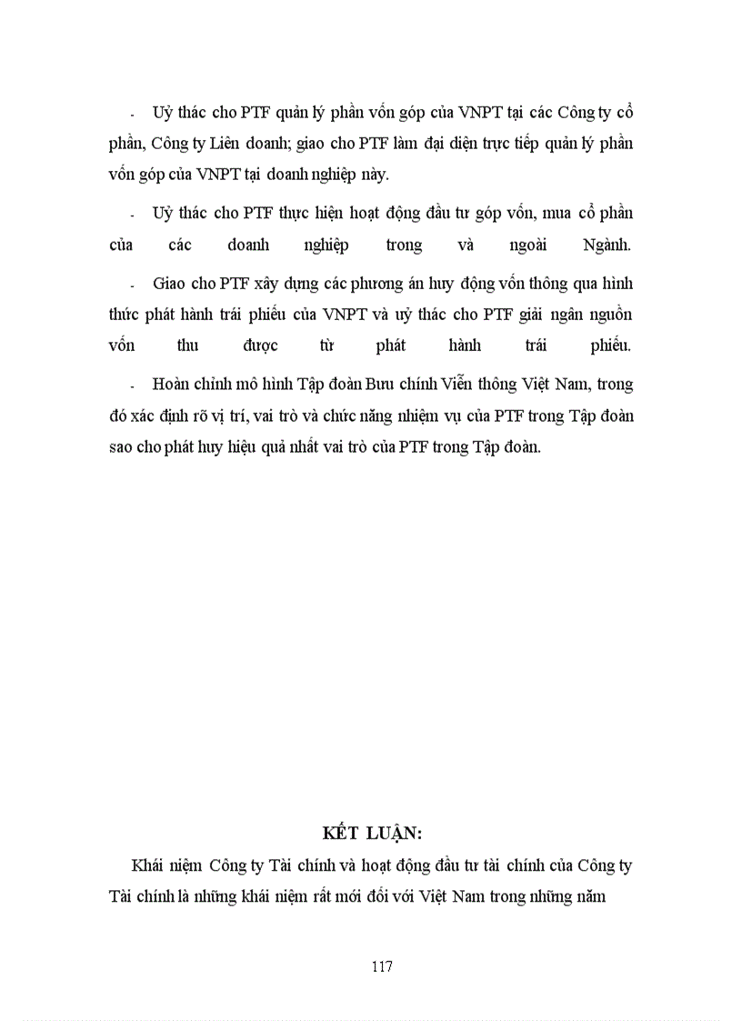 image for page Phát triển hoạt động đầu tư tài chính tại Công ty Tài chính Bưu Điện