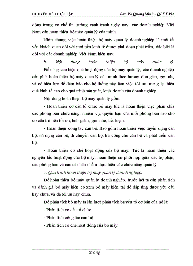 image for page Hoàn thiện bộ máy quản lý tại Công ty Tạp phẩm và Bảo hộ lao động