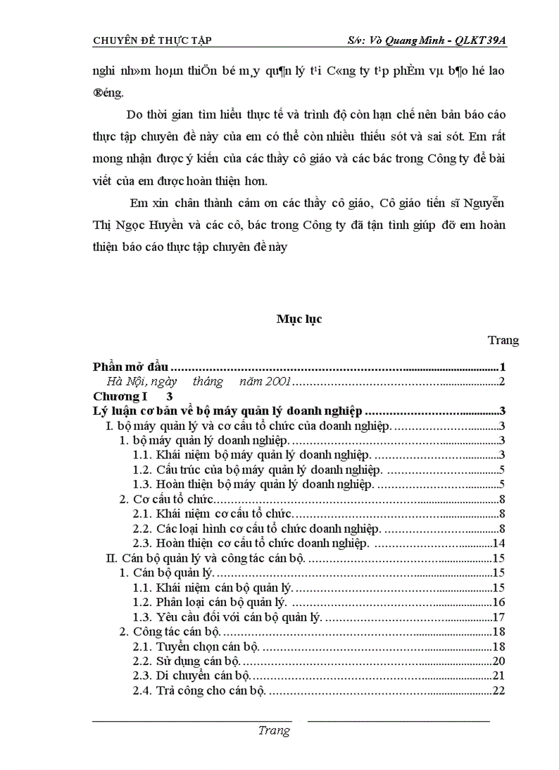 image for page Hoàn thiện bộ máy quản lý tại Công ty Tạp phẩm và Bảo hộ lao động