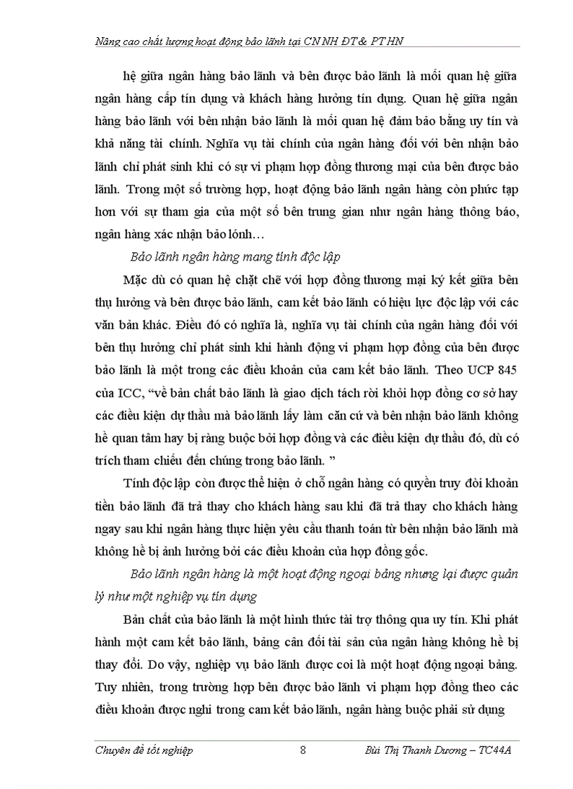 image for page Nâng cao chất lượng hoạt động bảo lãnh tại chi nhánh Ngân hàng Đầu tư và Phát triển Hà Nội