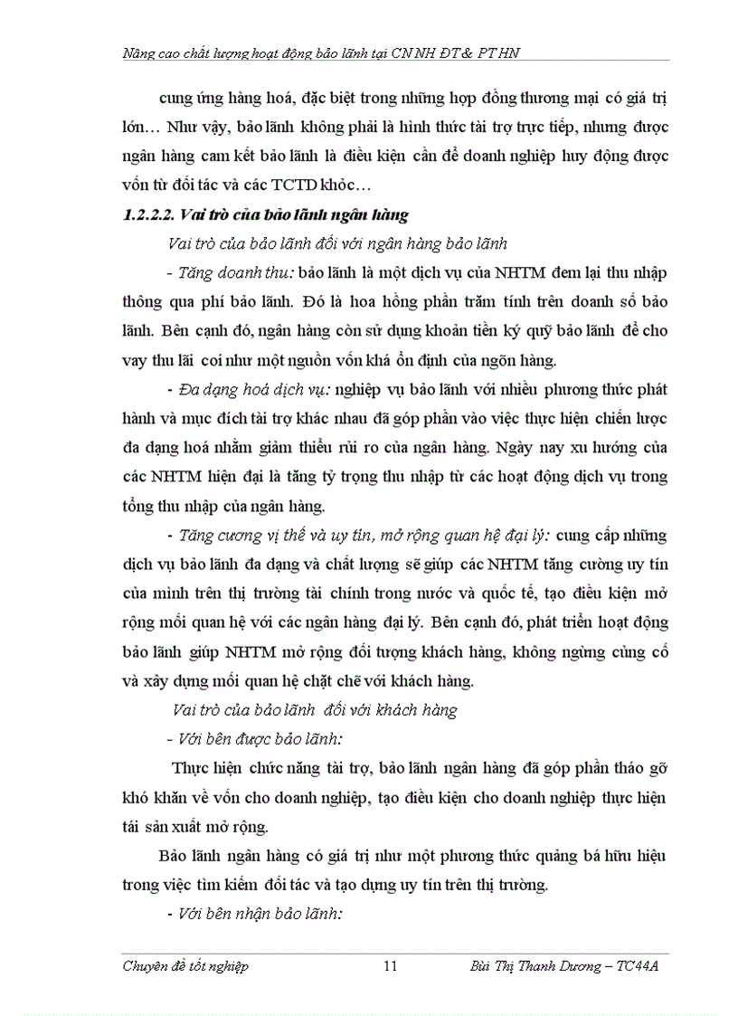 image for page Nâng cao chất lượng hoạt động bảo lãnh tại chi nhánh Ngân hàng Đầu tư và Phát triển Hà Nội