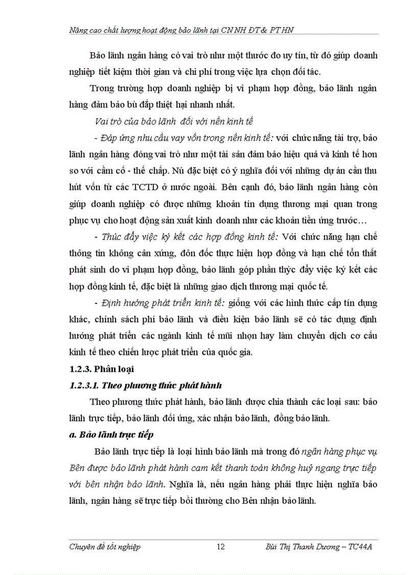 image for page Nâng cao chất lượng hoạt động bảo lãnh tại chi nhánh Ngân hàng Đầu tư và Phát triển Hà Nội