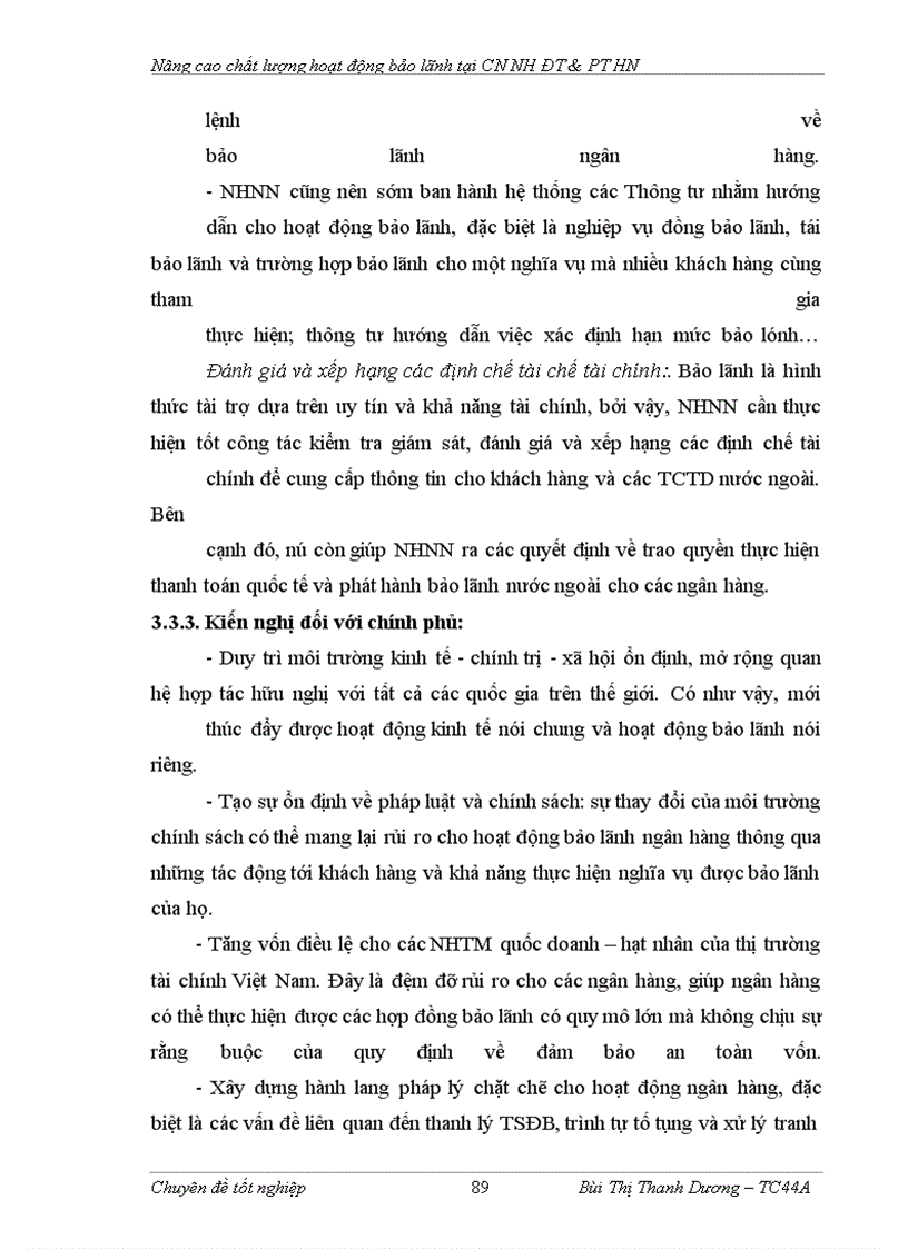 image for page Nâng cao chất lượng hoạt động bảo lãnh tại chi nhánh Ngân hàng Đầu tư và Phát triển Hà Nội