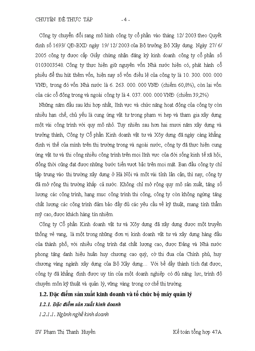 image for page Hoàn thiện công tác kế toán chi phí sản xuất và tính giá thành sản phẩm xây lắp nhằm tăng cường hiệu lực quản trị chi phí tại Công ty Cổ phần Kinh doanh vật tư và Xây dựng