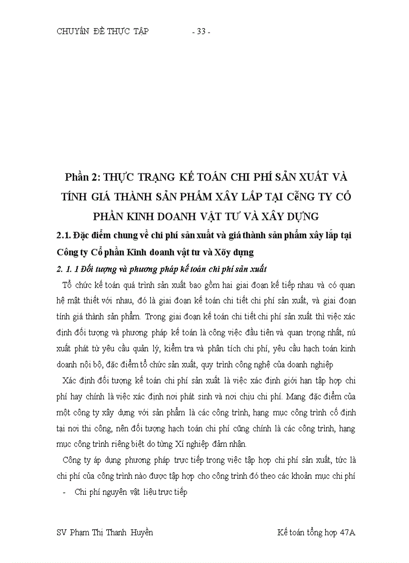 image for page Hoàn thiện công tác kế toán chi phí sản xuất và tính giá thành sản phẩm xây lắp nhằm tăng cường hiệu lực quản trị chi phí tại Công ty Cổ phần Kinh doanh vật tư và Xây dựng