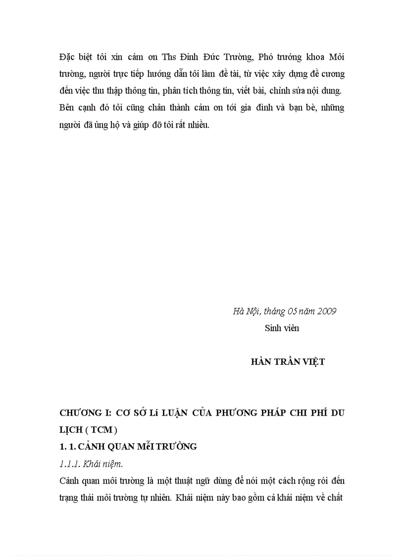 image for page Áp dụng phương pháp chi phí du lịch ( TCM ) để đánh giá giá trị cảnh quan của VQG Cúc phương