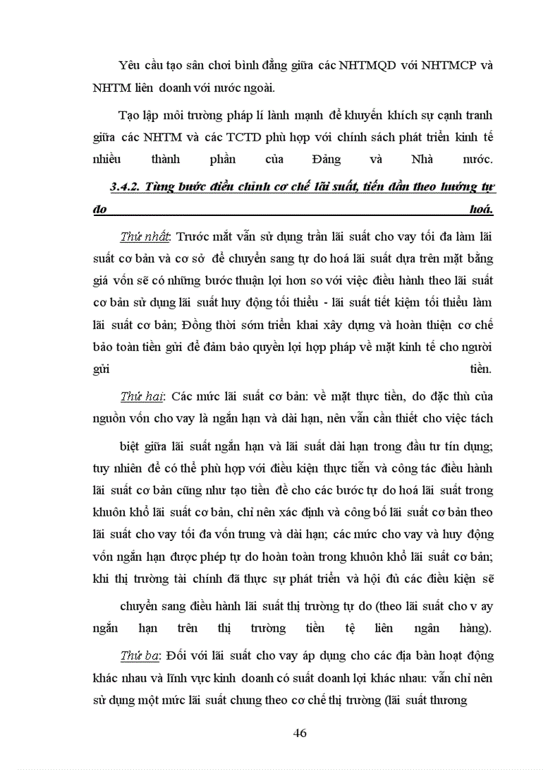 image for page Tự do hoá lãi suất ở VIỆT NAM