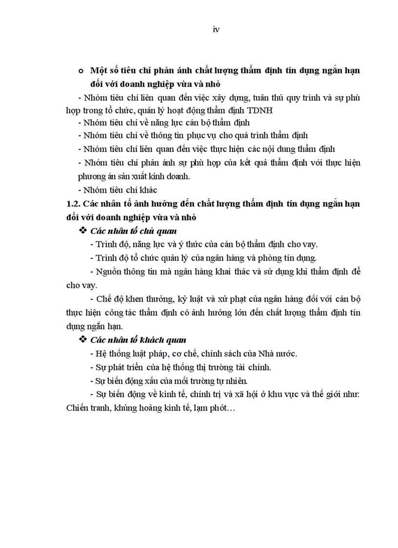 image for page Nâng cao chất lượng thẩm định tín dụng ngắn hạn đối với doanh nghiệp vừa và nhỏ tại NHNo&PTNT chi nhánh Nam Hà Nội