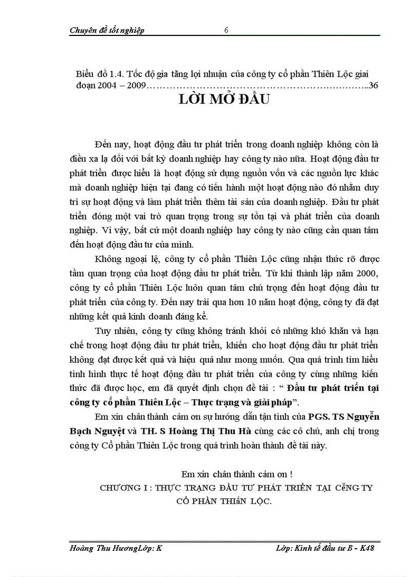 image for page Đầu tư phát triển tại công ty cổ phần Thiên Lộc – Thực trạng và giải pháp