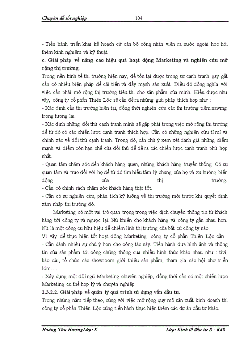 image for page Đầu tư phát triển tại công ty cổ phần Thiên Lộc – Thực trạng và giải pháp