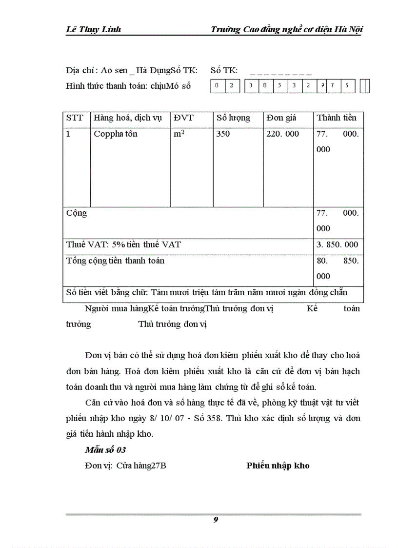 image for page Tổ chức công tác kế toán nguyên vật liệu, công cụ dụng cụ ở công ty cổ phần tư vấn đầu tư và XD Đồng Tiến