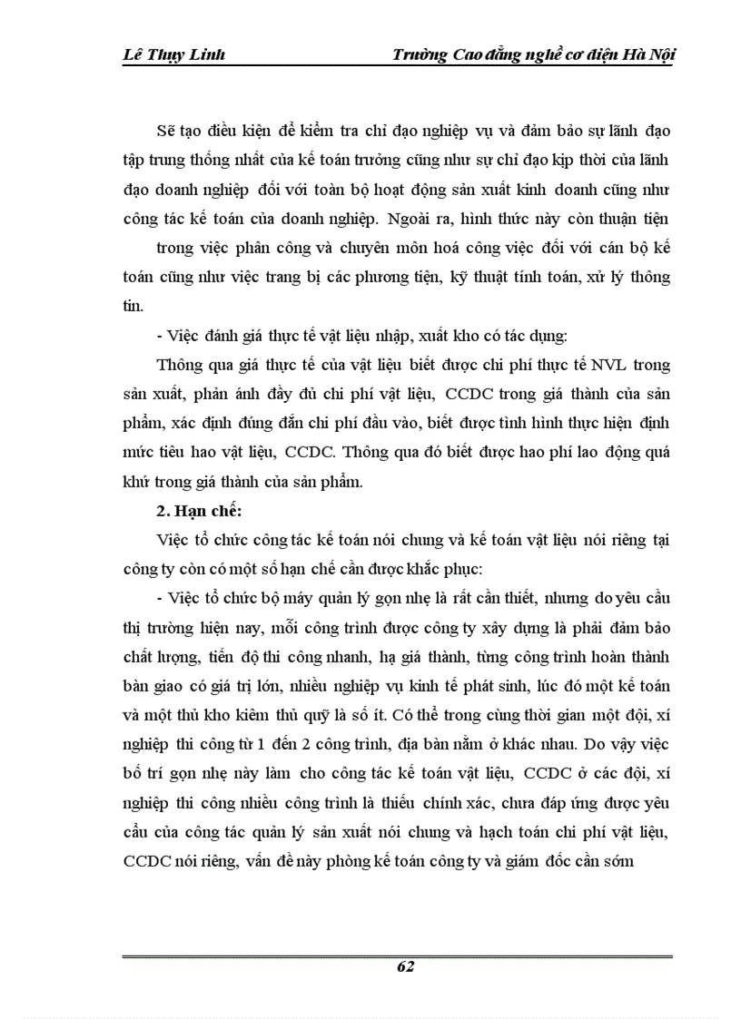 image for page Tổ chức công tác kế toán nguyên vật liệu, công cụ dụng cụ ở công ty cổ phần tư vấn đầu tư và XD Đồng Tiến