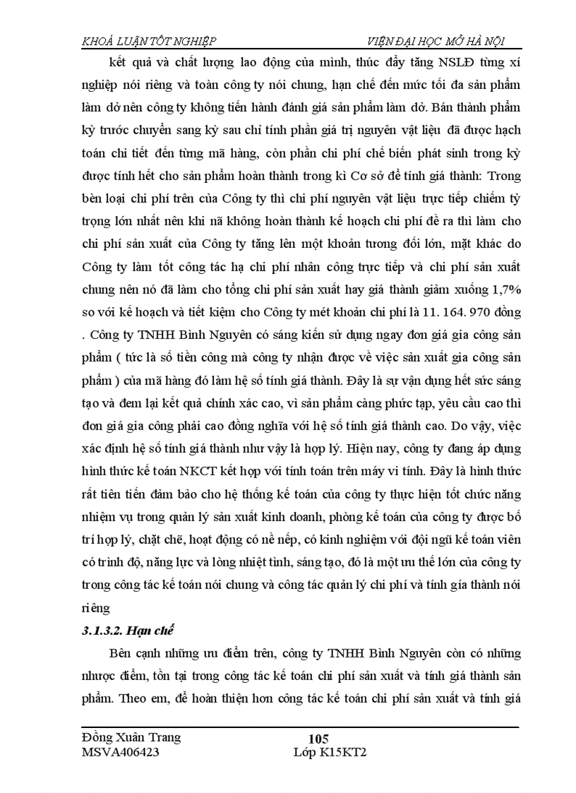 image for page Hoàn thiện kế toán tập hợp chi phí sản xuất và tính giá thành sản phẩm tại công ty TNHH Bình Nguyên