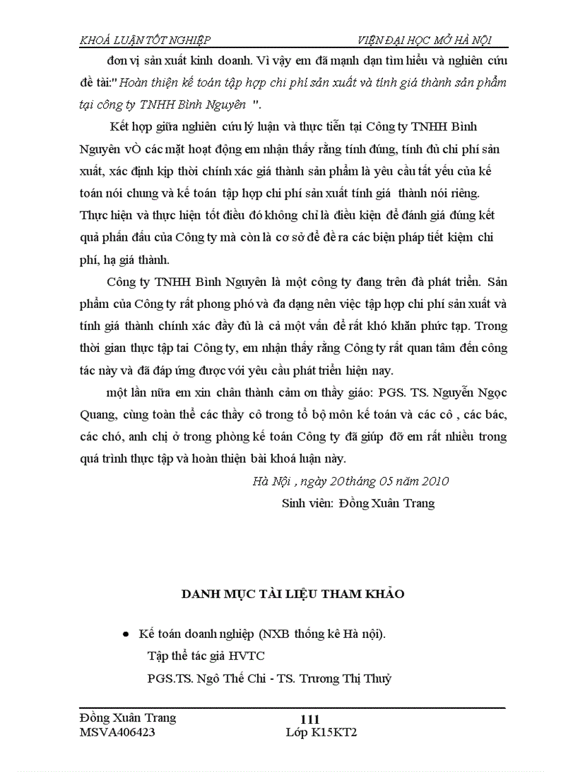 image for page Hoàn thiện kế toán tập hợp chi phí sản xuất và tính giá thành sản phẩm tại công ty TNHH Bình Nguyên