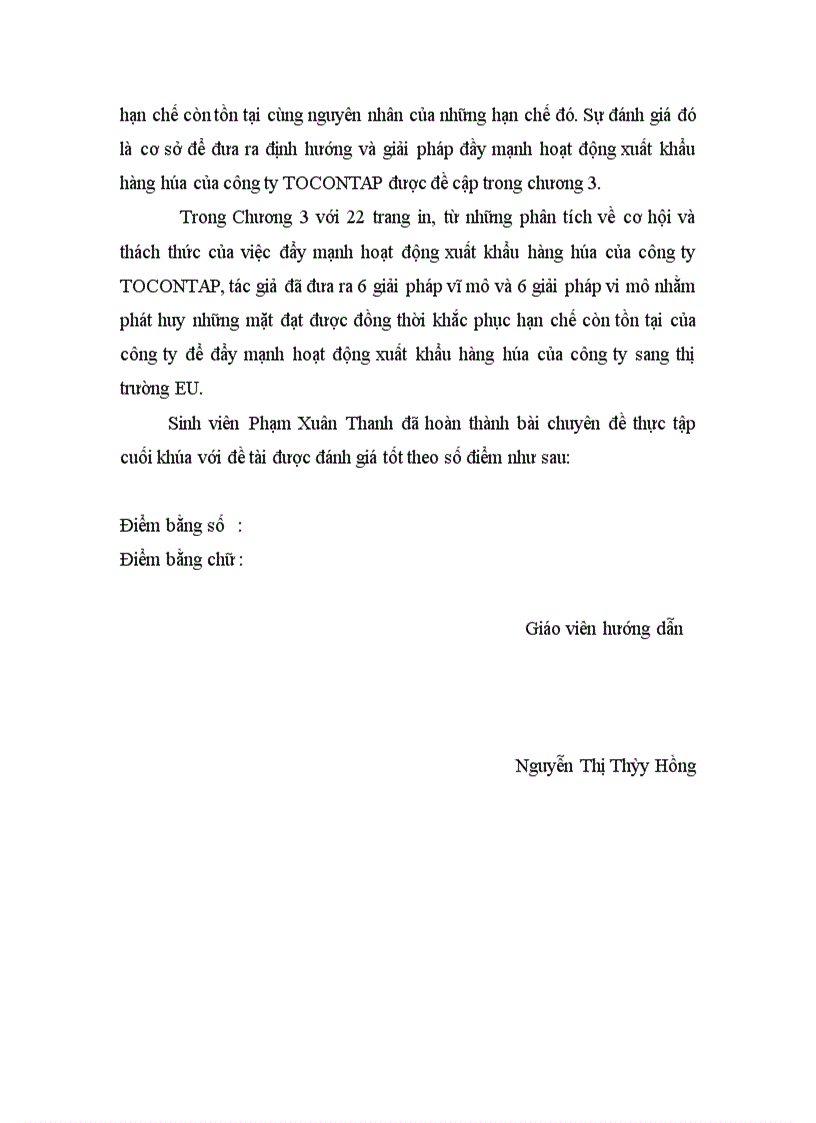 image for page Đẩy mạnh hoạt động xuất khẩu hàng hóa của công ty cổ phần xuất nhập khẩu tạp phẩm TOCONTAP sang thị trường EU