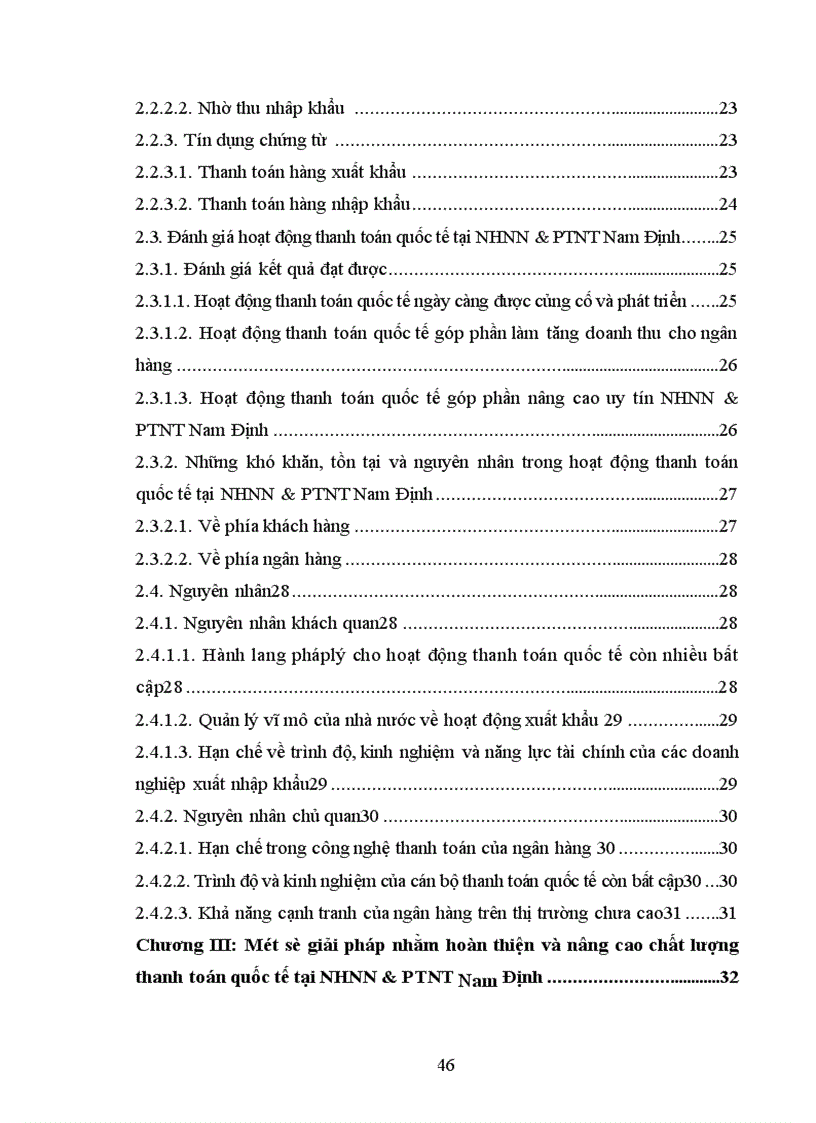 image for page Giải pháp hoàn thiện hoạt động thanh toán quốc tế tại ngân hàng Ngân hàng nông nghiệp và phát triển nông thôn chi nhánh tỉnh Nam Định