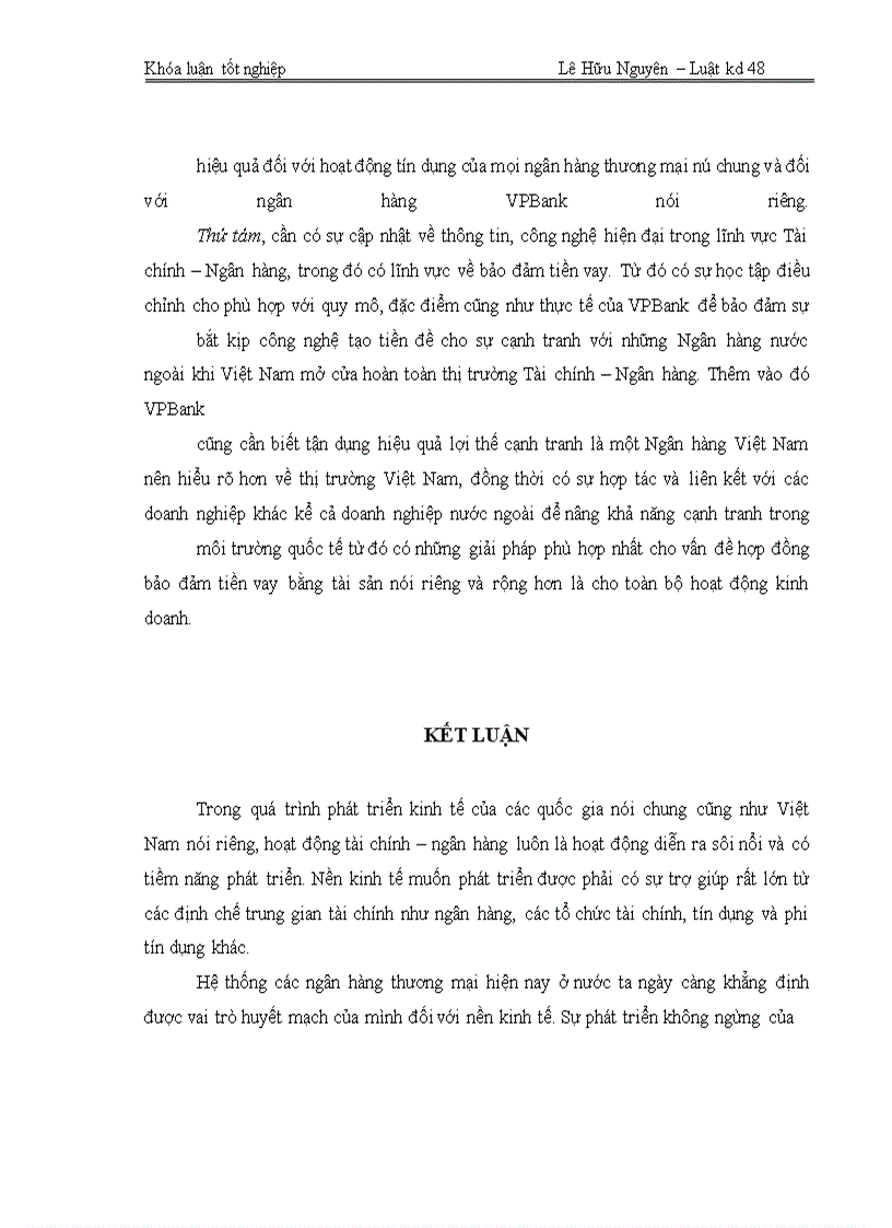 image for page Chế độ pháp lý về bảo đảm tiền vay và thực tiễn áp dụng tại ngân hàng VPBank – Chi nhánh Đông Đô