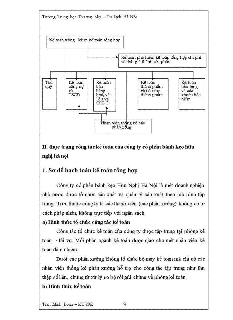 image for page Công tác kế toán nguyên vật liệu, công cụ dụng cụ của công ty cổ phần bánh kẹo Hữu nghị hà nội