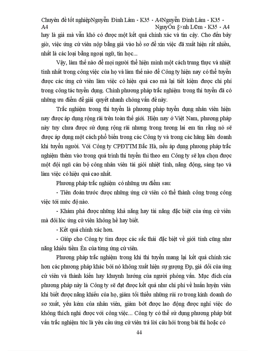 image for page Các giải pháp nhằm nâng cao chất lượng công tác tuyển dụng nhân sự ở Công ty Cổ phần Đầu tư Thương mại Bắc Hà