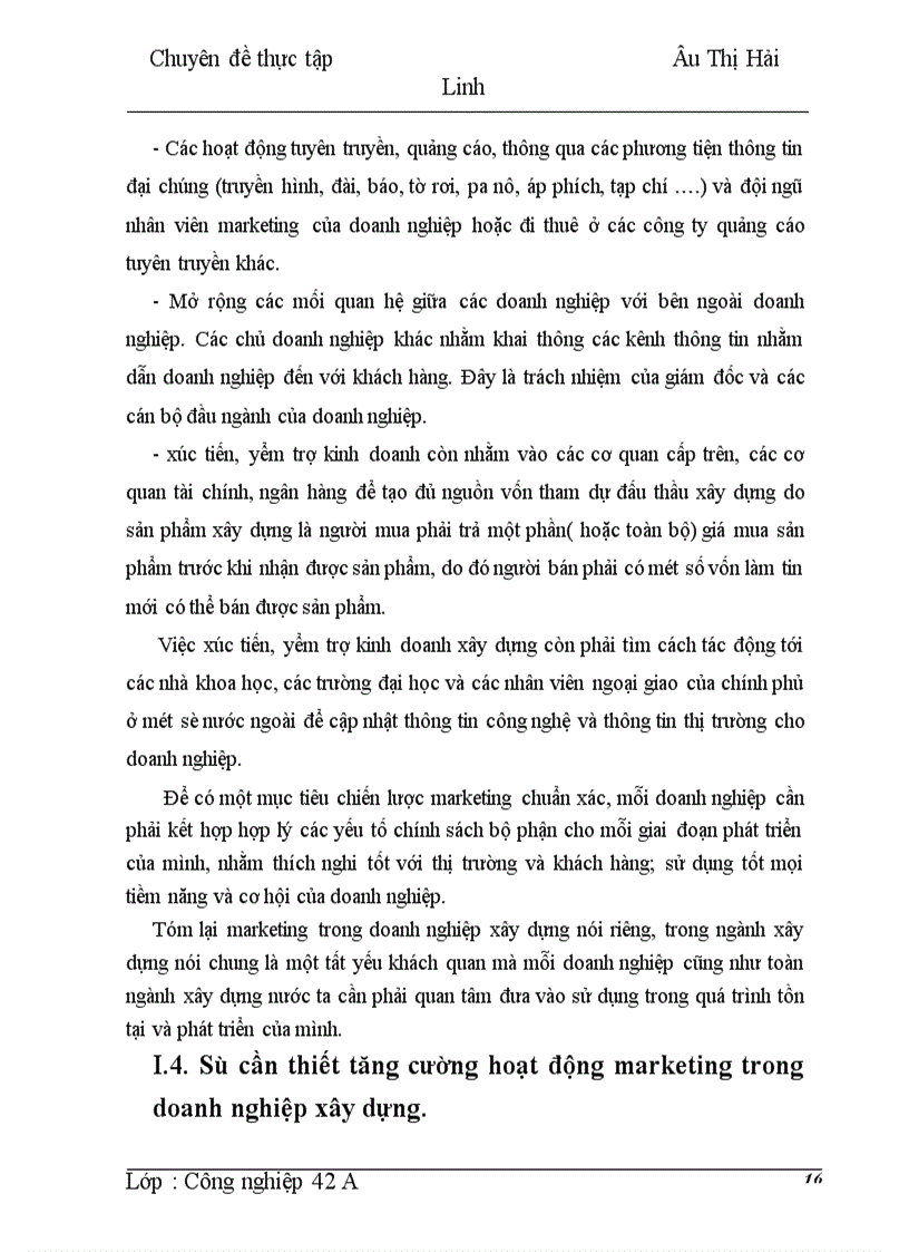 image for page Tăng cường hoạt động marketing trong Công ty Cổ phần xây dựng CTGT 818