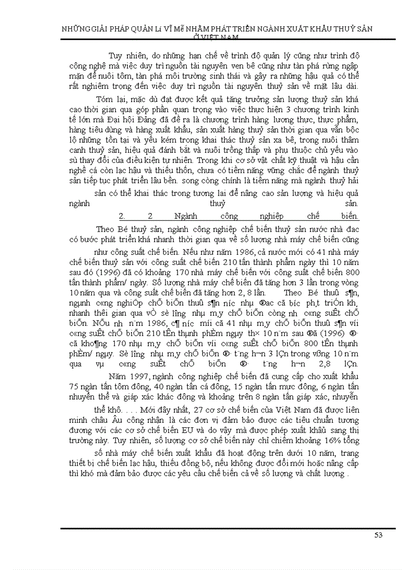 image for page Những giải pháp quản lý vĩ mô nhằm phát triển xuất khẩu thuỷ sản Việt nam đến năm 2005