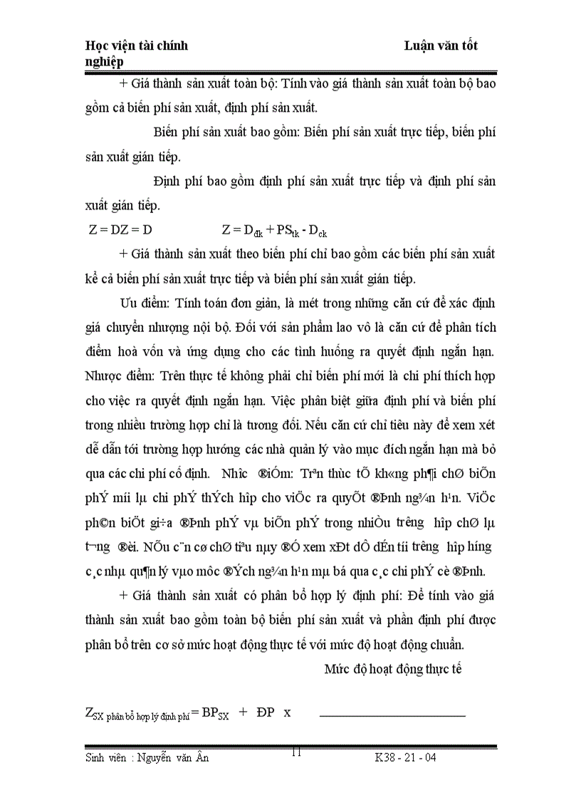 image for page Công tác hạch toán chi phí sản xuất và tính giá thành sản phẩm ở công ty bánh kẹo Tràng an