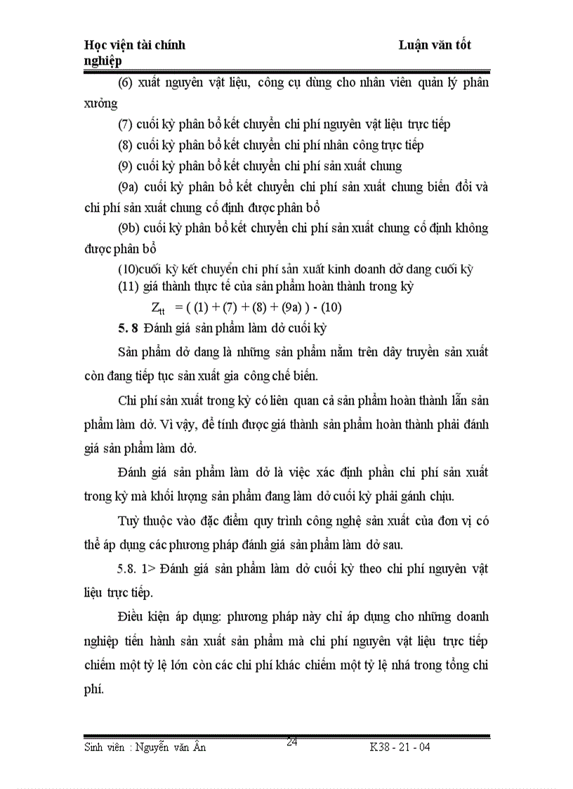 image for page Công tác hạch toán chi phí sản xuất và tính giá thành sản phẩm ở công ty bánh kẹo Tràng an