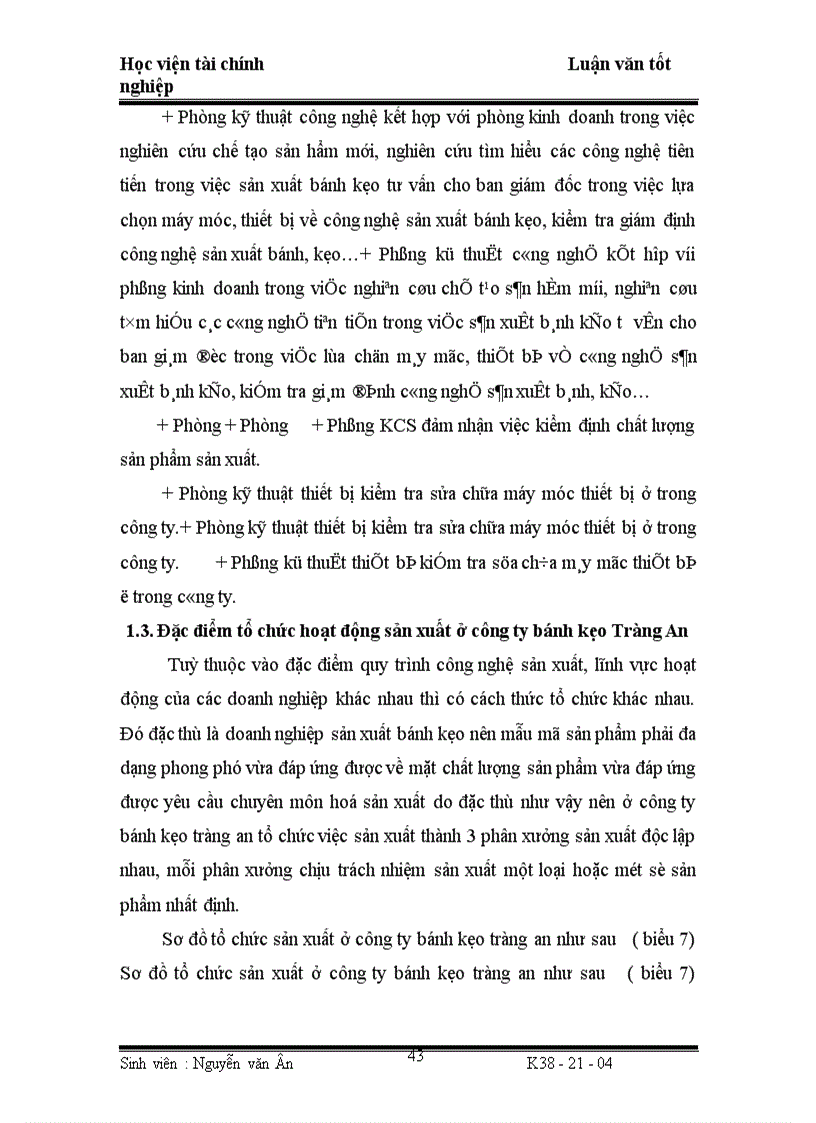 image for page Công tác hạch toán chi phí sản xuất và tính giá thành sản phẩm ở công ty bánh kẹo Tràng an