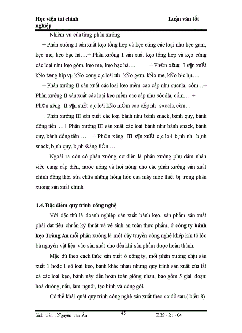 image for page Công tác hạch toán chi phí sản xuất và tính giá thành sản phẩm ở công ty bánh kẹo Tràng an