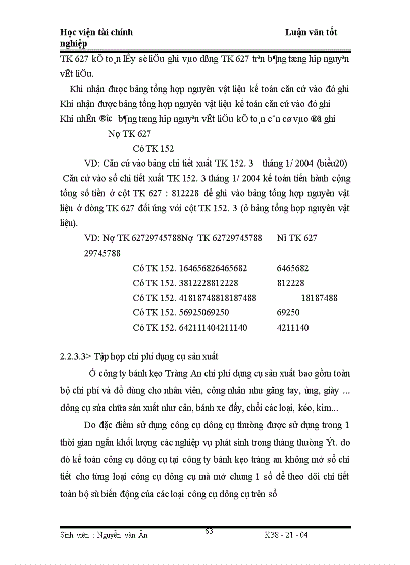 image for page Công tác hạch toán chi phí sản xuất và tính giá thành sản phẩm ở công ty bánh kẹo Tràng an