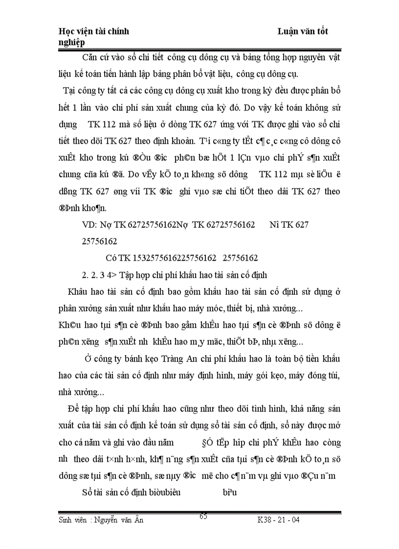 image for page Công tác hạch toán chi phí sản xuất và tính giá thành sản phẩm ở công ty bánh kẹo Tràng an