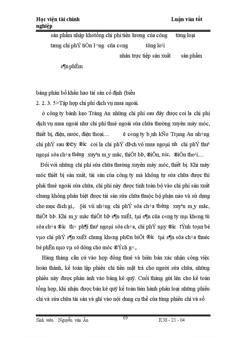 image for page Công tác hạch toán chi phí sản xuất và tính giá thành sản phẩm ở công ty bánh kẹo Tràng an