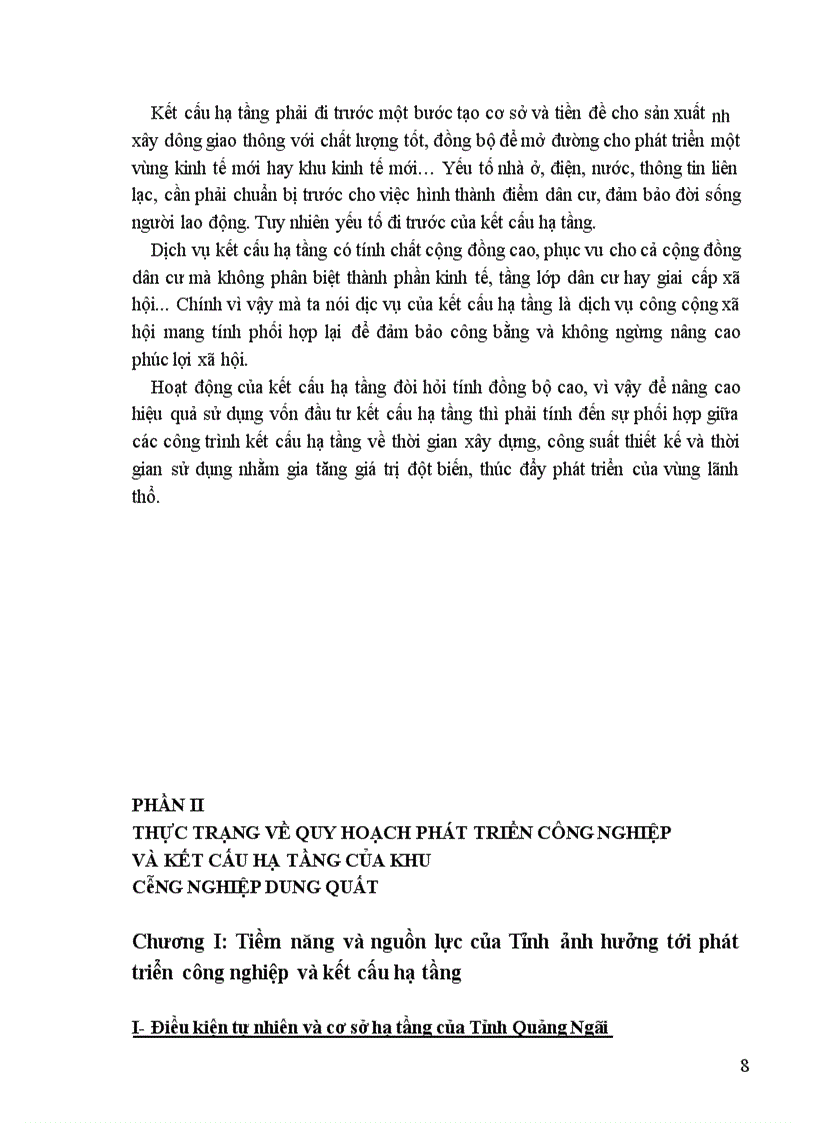 image for page Quy hoạch phát triển công nghiệp và kết cấu hạ tầng phục vụ phát triển khu công nghiệp Dung Quất