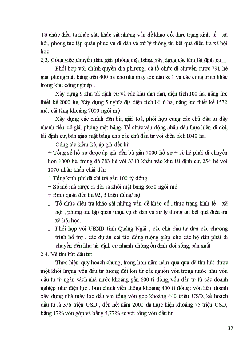 image for page Quy hoạch phát triển công nghiệp và kết cấu hạ tầng phục vụ phát triển khu công nghiệp Dung Quất