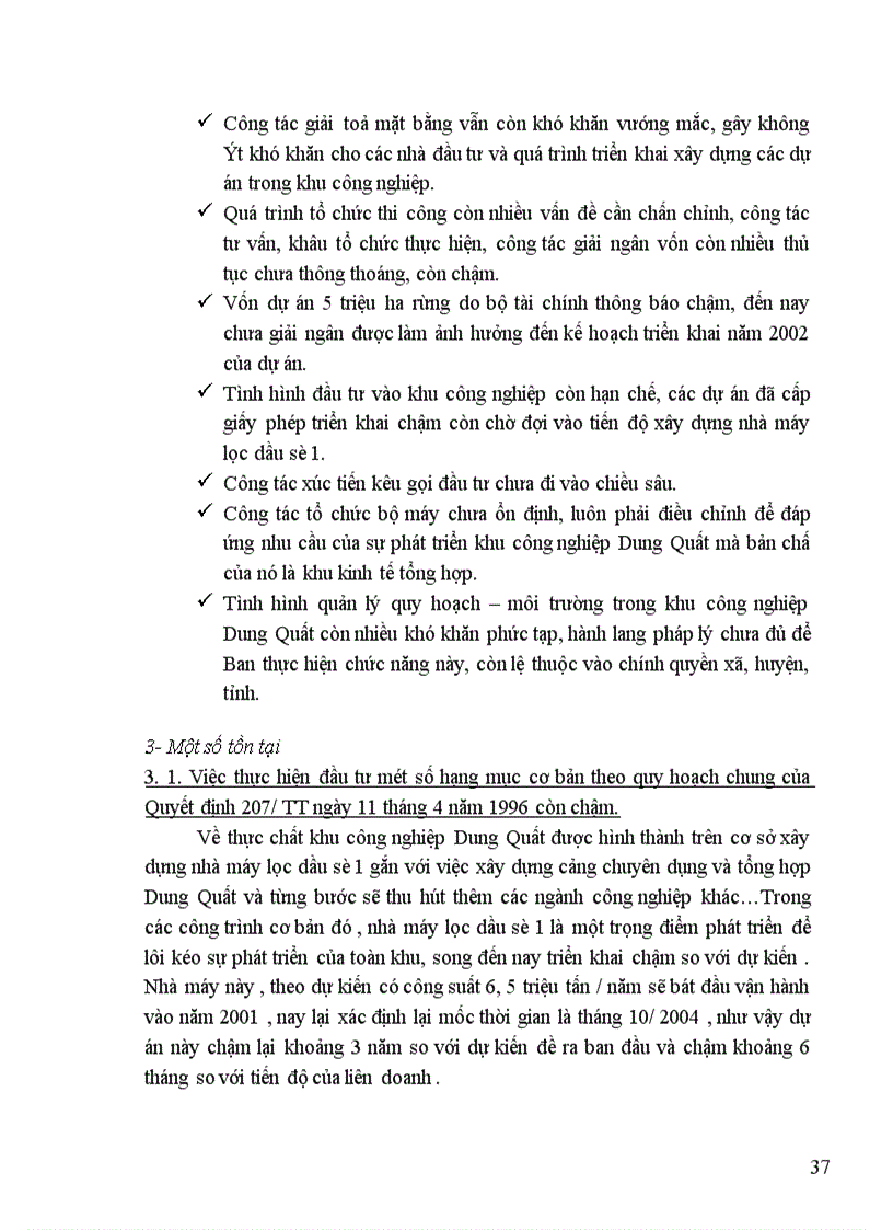 image for page Quy hoạch phát triển công nghiệp và kết cấu hạ tầng phục vụ phát triển khu công nghiệp Dung Quất