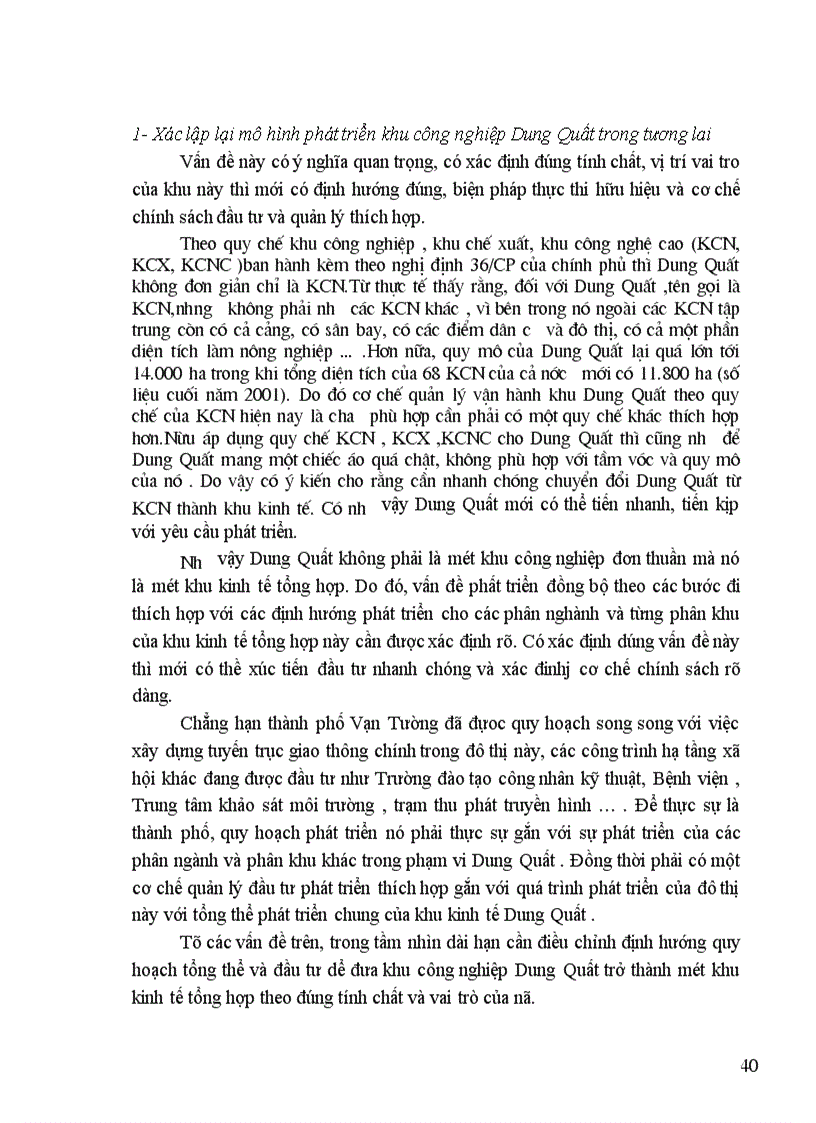 image for page Quy hoạch phát triển công nghiệp và kết cấu hạ tầng phục vụ phát triển khu công nghiệp Dung Quất