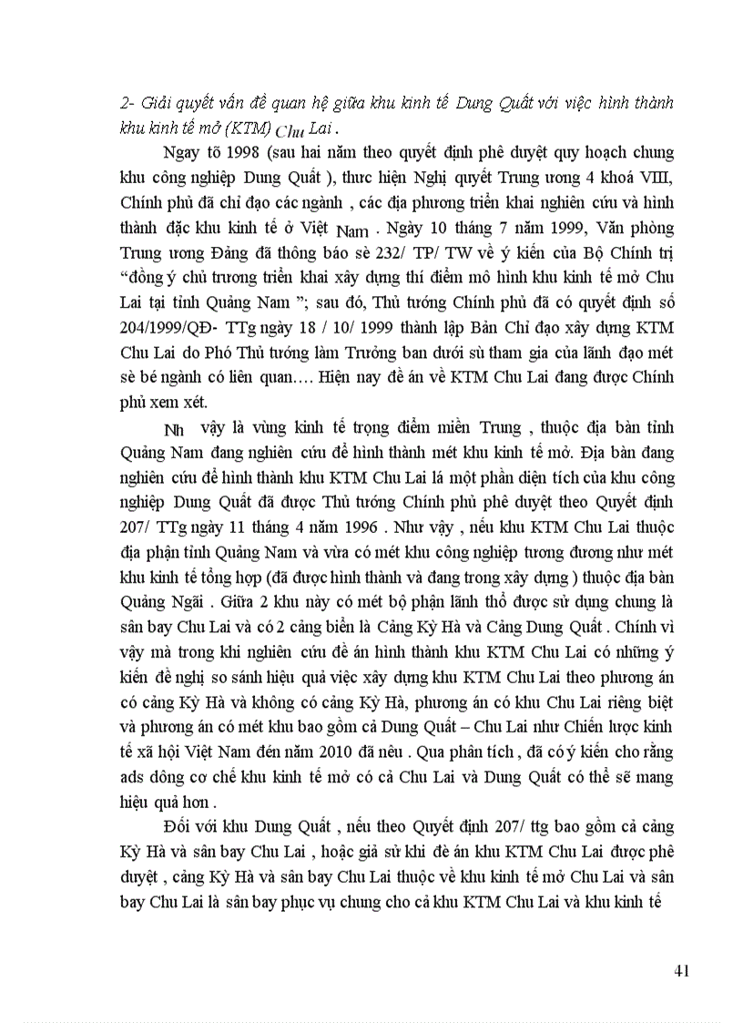 image for page Quy hoạch phát triển công nghiệp và kết cấu hạ tầng phục vụ phát triển khu công nghiệp Dung Quất