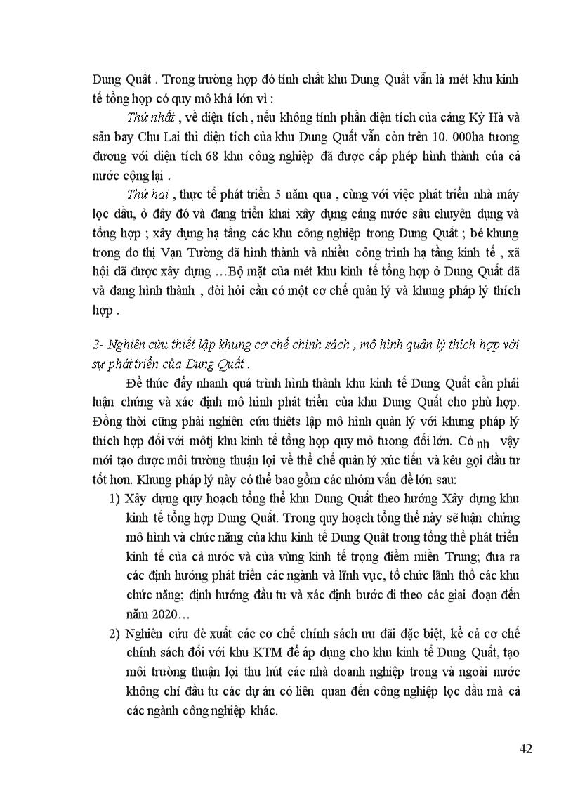 image for page Quy hoạch phát triển công nghiệp và kết cấu hạ tầng phục vụ phát triển khu công nghiệp Dung Quất