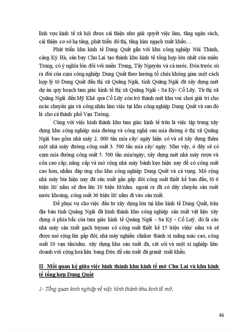 image for page Quy hoạch phát triển công nghiệp và kết cấu hạ tầng phục vụ phát triển khu công nghiệp Dung Quất