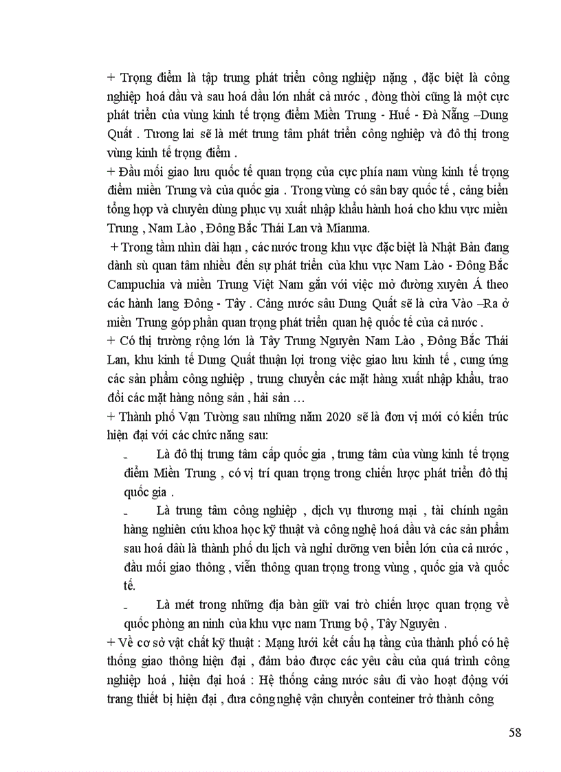 image for page Quy hoạch phát triển công nghiệp và kết cấu hạ tầng phục vụ phát triển khu công nghiệp Dung Quất