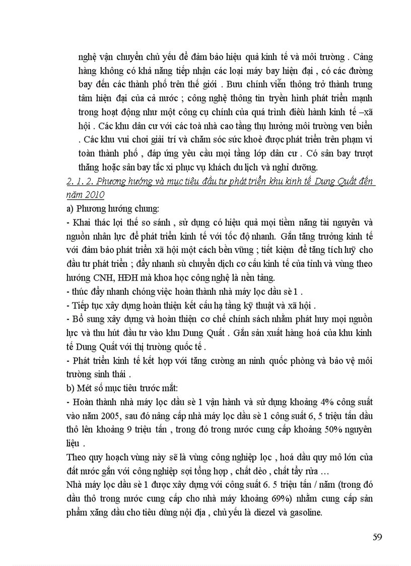 image for page Quy hoạch phát triển công nghiệp và kết cấu hạ tầng phục vụ phát triển khu công nghiệp Dung Quất